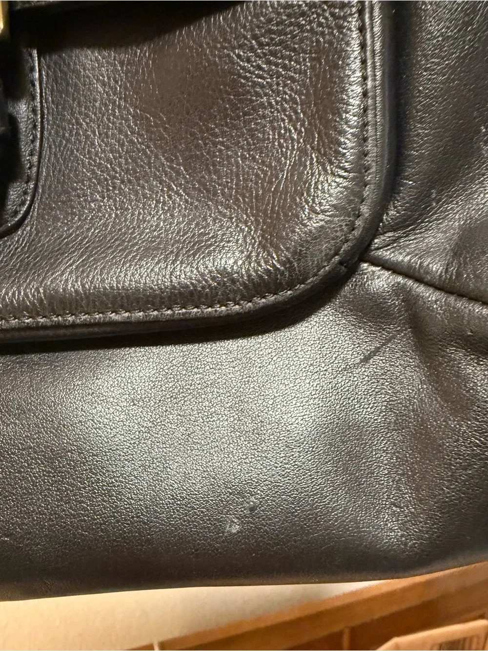Coach SoHo Tote Leather Shoulder Tote with Gold Hardware